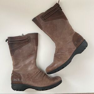 Merrell Leather Vera Peak Barnwood Brown Mid Boots 6.5